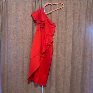 Red formal dress